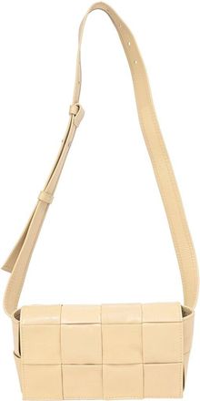 Bottega Veneta Nude Leather Maxi Cassette Belt Bag (Authentic Pre-Loved)