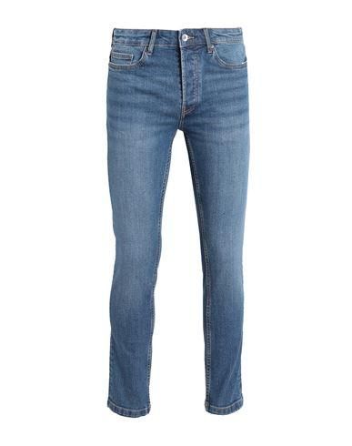 Jean Homme Topman Skinny Carotte - Taille 38 Jambe 31 - Délavé Bleu Foncé - Dénim - Occasion Très Bon état