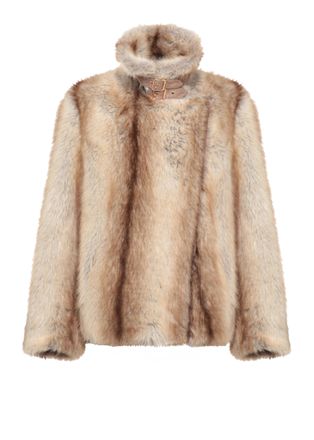 Bully Beige Faux Fur Jacket