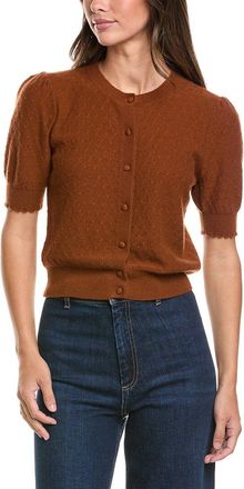 Frame Denim Frame Pointelle Cashmere Cardigan
