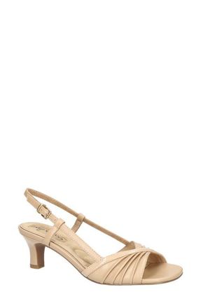 Easy Street Delite Slingback Sandal in Tan-Patent at Nordstrom, Size 6.5