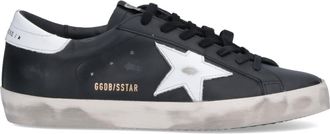 Golden Goose Black Super Star Leather Sneakers