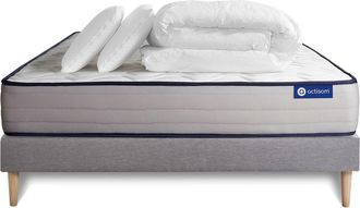 Actisom Pack Colch&oacute;n Gris L&aacute;tex Y Espuma Viscoel&aacute;stica 140 X 200
