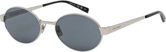 Saint Laurent SL 692 Zonnebril - Dames - Accessoires - Grijs - Maat: 55 MM Nylon