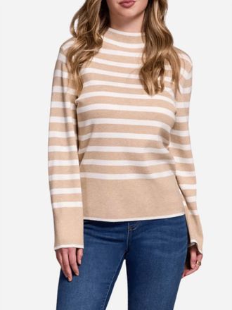 Tribal Womens Funnel Neck Sweater In H Latte