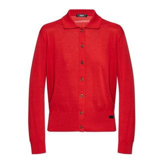 Versace Dames, Truien, Rood, Maat: XS Katoen