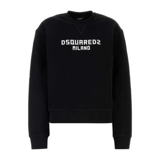 Dsquared2 Katoenen sweatshirt - Dames - Sweatshirts - Zwart - XS - Katoen - Hoodies & sweatvesten