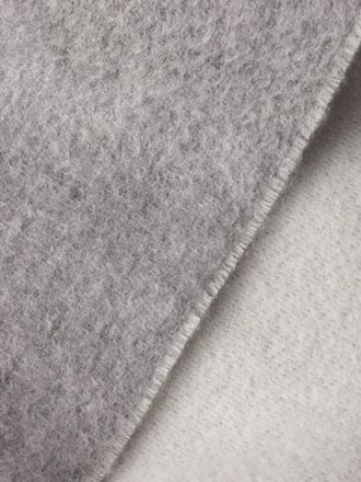 Prada Sciarpa in cashmere con frange - Grigio