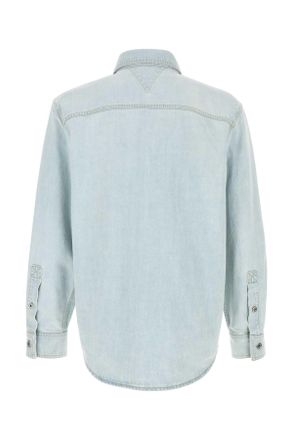 Bottega Veneta 813505v4zr0 4132 Lightblue Exterior: Cotton Camicie Shirt