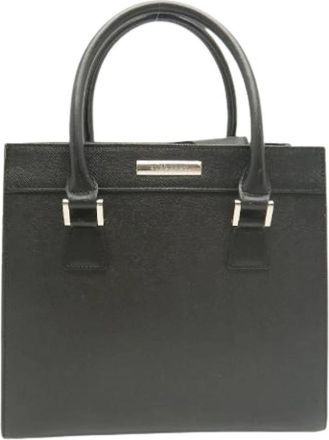 Burberry Pre-owned Vintage Handbag - Dames - Vintage Handtas - Zwart - ONE Size - Leer - Vintage