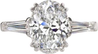 Verde 2.7ct Oval Cut Lab Grown IGI Diamond Ring