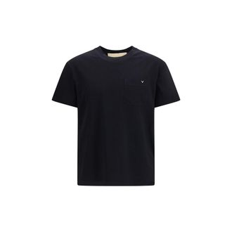 Valentino Garavani Black Cotton Mens T-Shirt