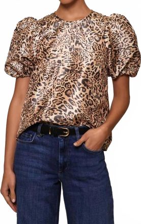 Hutch Nadine Top In Metallic Leopard