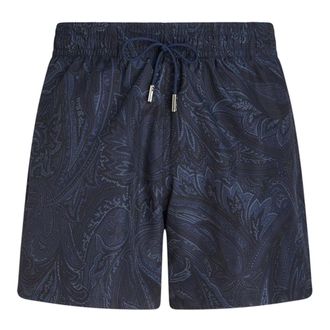 Etro Etro, Beachwear, male, Blue, Size: S Paisley Swim Shorts