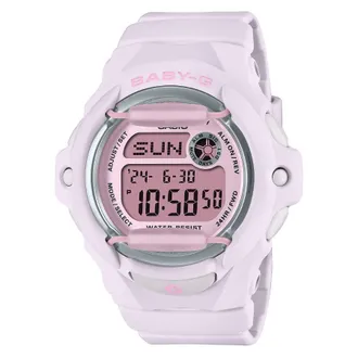 Casio Baby-G Alarm World Time Quartz Digital Pink Dial Ladies Watch BG-169U-4BDR