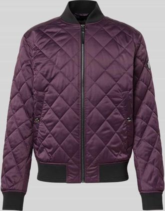 Joop Regular Fit Steppjacke mit Stehkragen Modell Adams in Purple, Gr&ouml;&szlig;e 48