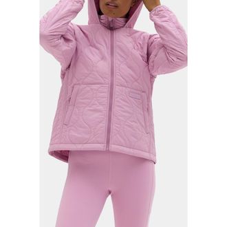 Halfdays Bessie Water Resistant Packable Quilted Puffer Jacket in Amethyst at Nordstrom Rack, Size X-Large
