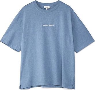 Maison Kitsun&eacute; T-shirt - Heren - T-shirts - Blauw - XS - Tops