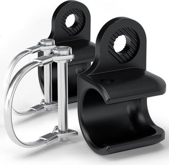 OEM Acoplamiento Para Remolque De Bicicleta, 2 Piezas, Compatible Con Thule, 66x39x33 Mm, Incluye Pasadores De Seguridad, Acero, Negro