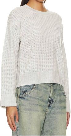 Autumn Cashmere Thermal Crew With Cuff In Sleet