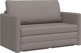 vidaXL Sof&aacute; Cama Taup&eacute; 124 X 71 X 78 Cm Tela Vidaxl