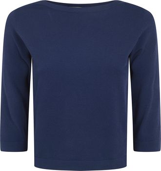 Nuur Boat Neck 3/4 Sleeves Sweater