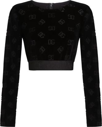 Dolce & Gabbana Felpa DNA DG jacquard - Nero