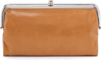 Hobo Lauren Leather Double Frame Clutch in Natural at Nordstrom