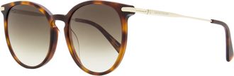 Longchamp Womens Large Pantos Sunglasses LO646S 214 Havana/Gold 54mm