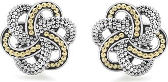 Lagos Love Knot Stud Earrings in Two-Tone at Nordstrom