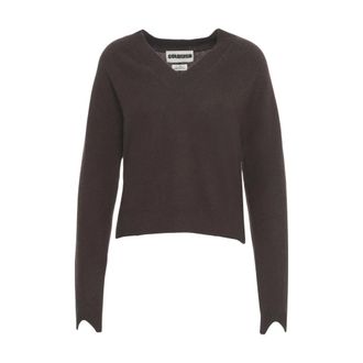 Crush Brownie V-neck Cashmere Jumper