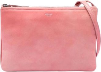 Celine Pre-owned Cross Body Bags, female, Pink, Size: ONE SIZE Pre-owned The Trio Crossbody Bag