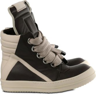Rick Owens leather high-top sneakers - Nero