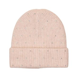 Only Gebreide Wolmix Muts - Dames - Hoeden - Roze - ONE Size - Wol - Accessoires