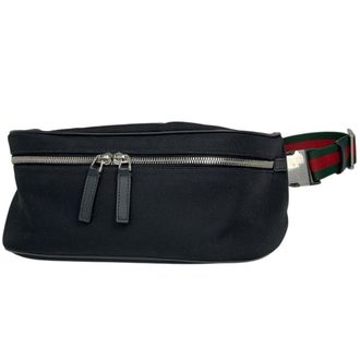 Gucci Black Nylon Fanny Pack Sling Bag (Pre-Owned)
