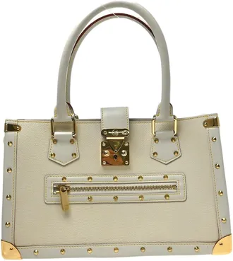 Louis Vuitton Suhali Le Fabuleux Leather White Leather Handbag (Pre-Owned)
