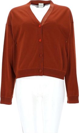 Paul Smith Cropped V-Neck Cardigan With Button-Down Front And Soft Texture