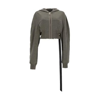 Rick Owens Dames, Sweatshirts & Hoodies, Grijs, Maat: M Katoen
