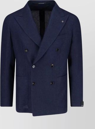 Tagliatore tailored jacket with back vent and front pockets