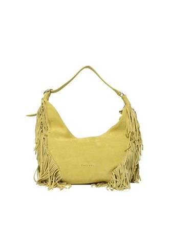 Orciani Isola Peach Fringe Small Shoulder Bag