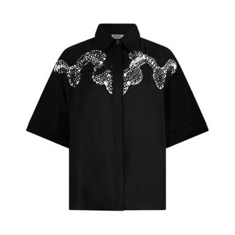 Liu Jo Shirts, female, Black, Size: XS Regular Fit Shirt