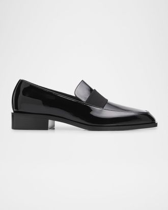 Giuseppe Zanotti Men & apos;s GZ-Lucky Patent Leather Square-Toe Loafers