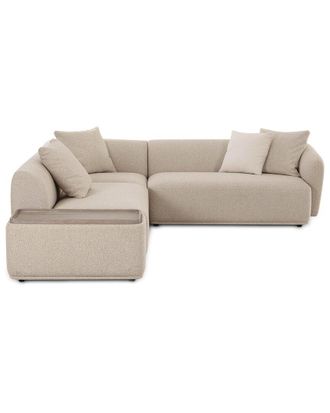 TOV Furniture Tov Furniture Sylvie Cream Boucle 4-Piece Right Chaise Sectional