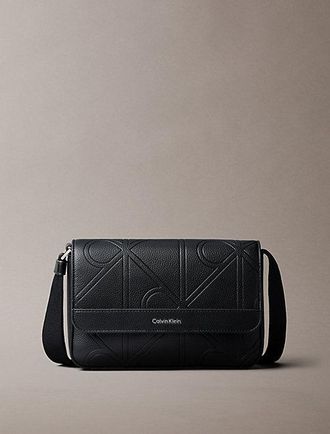 Calvin Klein Schoudertas en logo embleem in reli&euml;f