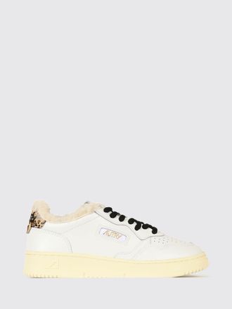 Autry Sneakers Medalist Low in pelle di vitello con interni in shearling