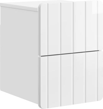 vidaXL Mesita De Noche De Pared Brillante 33 X 34,5 X 43 Cm Vidaxl