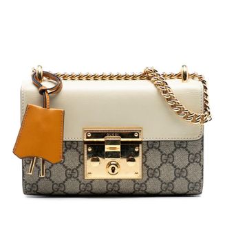 Gucci Pre-owned Gucci Small GG Supreme Padlock Crossbody Ladies 8G989PG12XTNDJXK