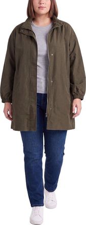 Eileen Fisher Eileen Fisher Stand Collar Long Coat