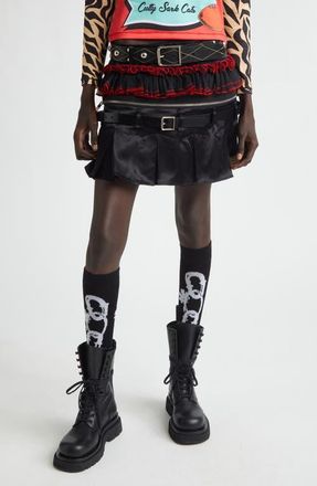 Chopova Lowena Major Combo Miniskirt in Black Multi at Nordstrom, Size Medium