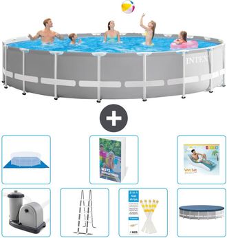 Intex Piscina Prism Frame Redonda - 610x132 Cm - 8-piezas S670